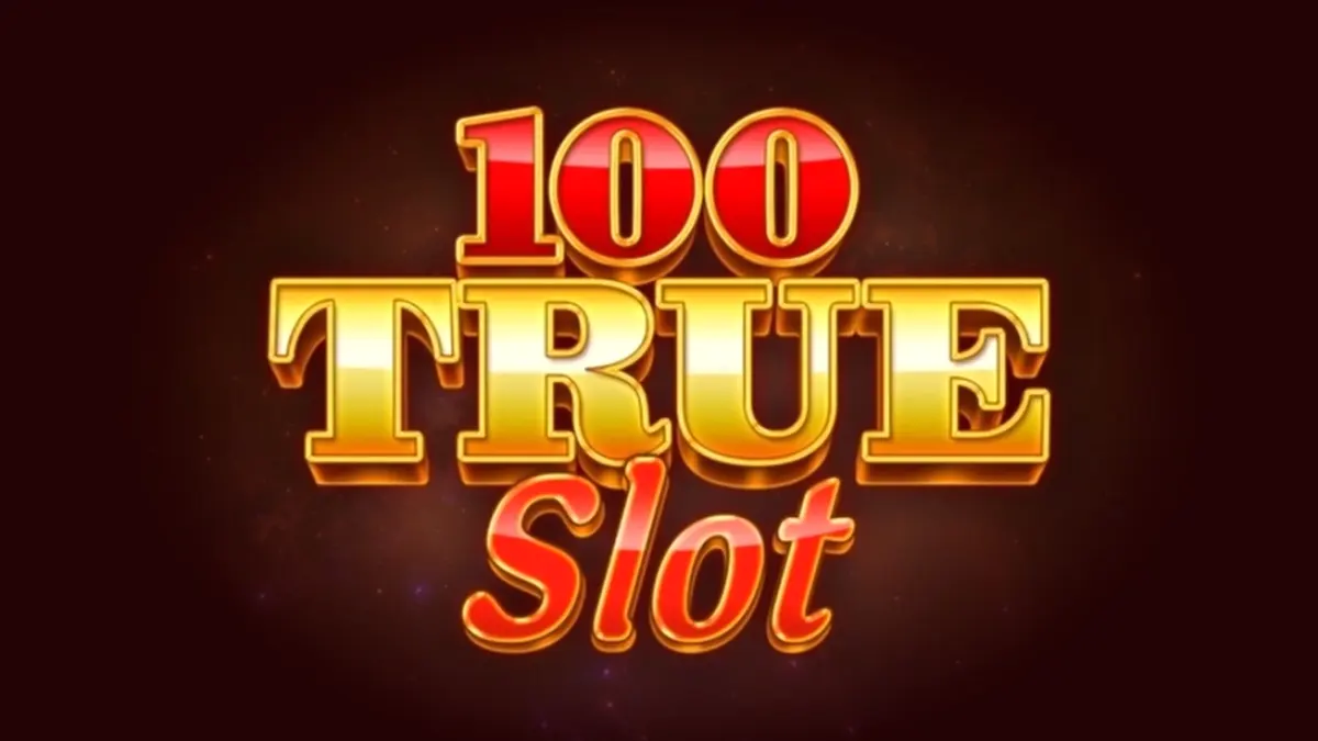 Tampilan antarmuka permainan slot 100 True Slot dengan desain yang bersih dan modern.