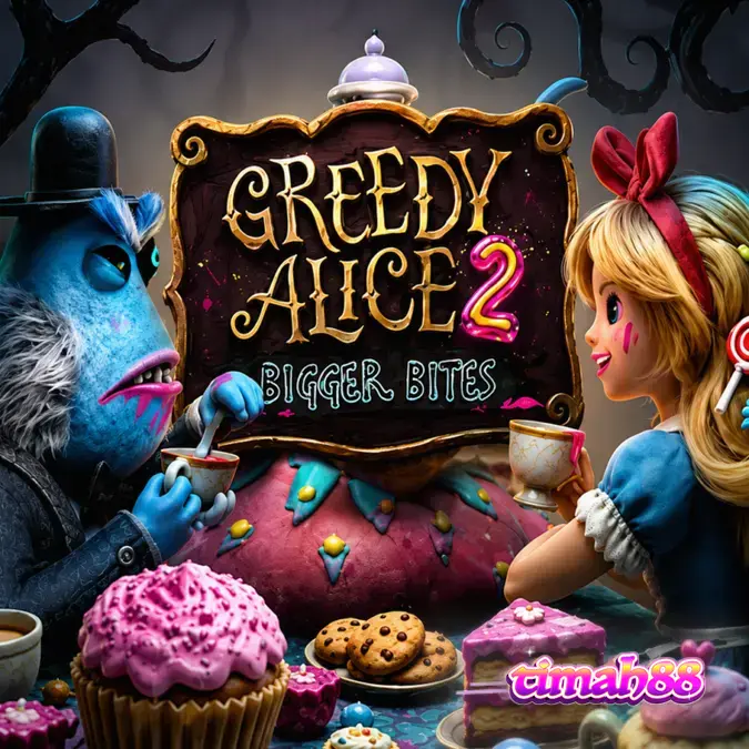Greedy Alice 2 Bigger Bites slot game interface